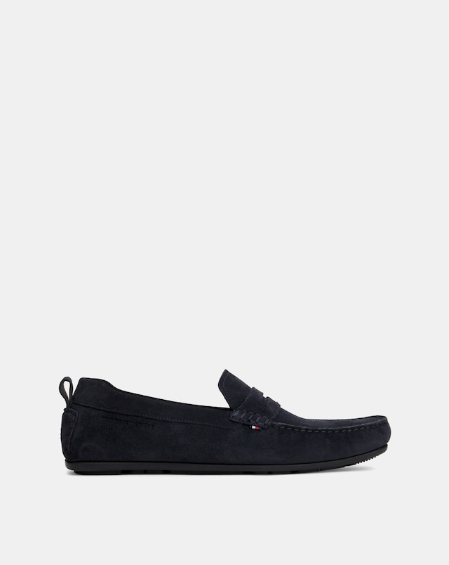 Tommy Hilfiger Suede Driving Shoes - Navy