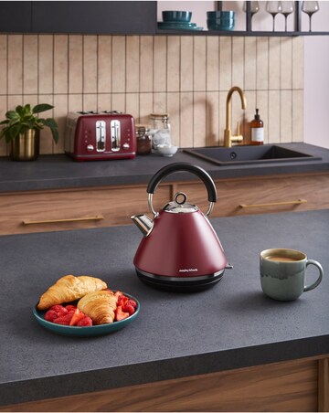 Morphy Richards Accents Pyramid Kettle & Toaster Rhubarb