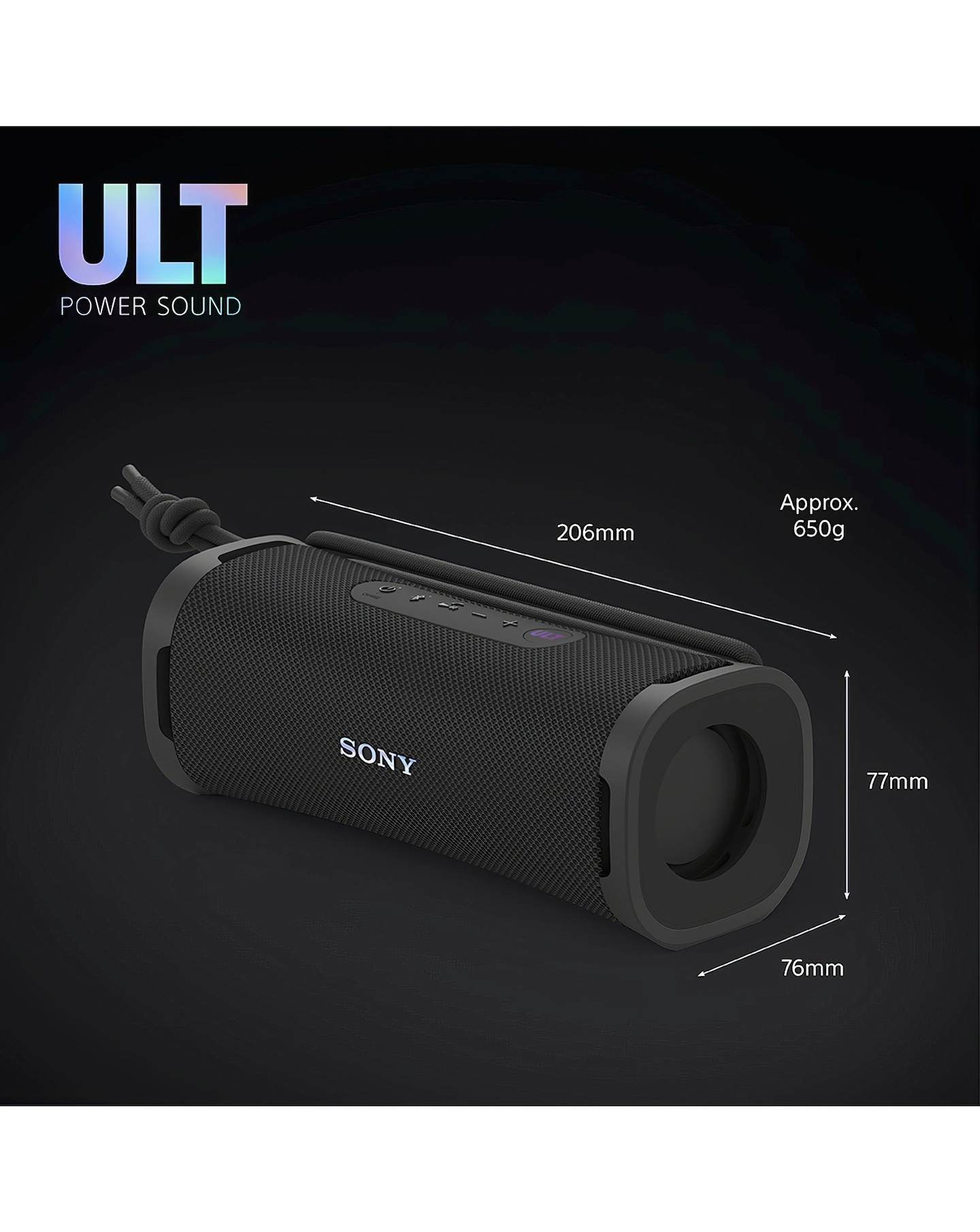 Sony ULT FIELD 1 Portable Wireless Speaker - Black | Jacamo