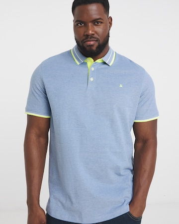 Jack & Jones Paulos Tipped Polo - Blue