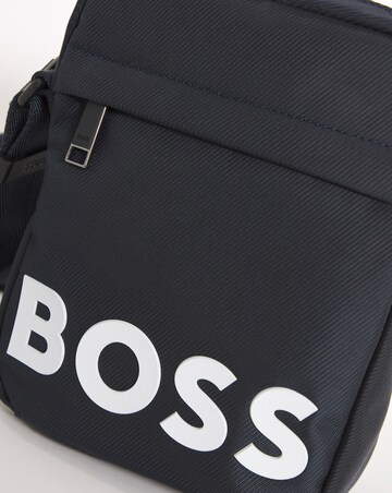 BOSS Navy Logo Cross Body Bag