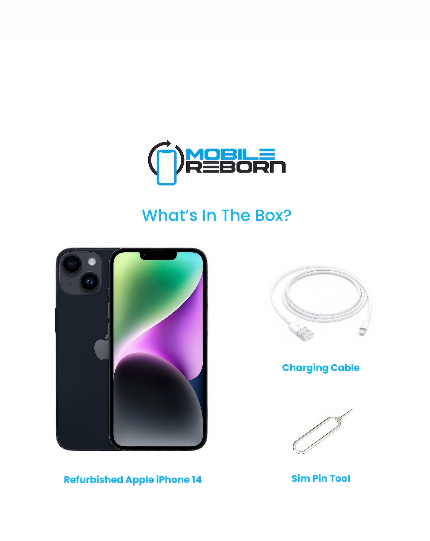 Refurbished Apple iPhone 14 128GB - Midnight (Pristine Condition