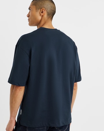 Lyle & Scott Floral Embroidery T-Shirt - Dark Navy