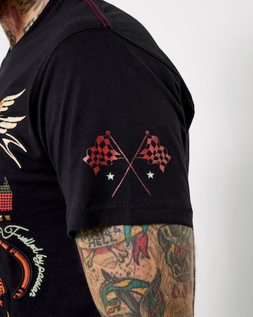 Joe Browns Elevated Tiger Rock and Roll T-Shirt - Black