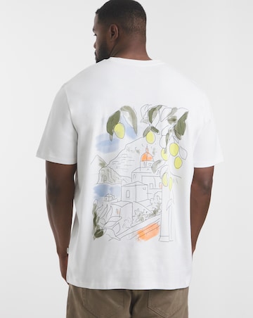Jack & Jones Amalfi Back Graphic T-Shirt - White