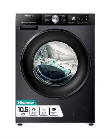 Hisense 3S Series WF3S1043BB3 WiFi-enabled 10kg 1400 Spin Washing Machine - Blac