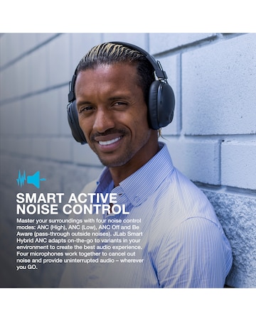 JLab Studio Pro ANC Wireless Over-Ear Headphones - Black