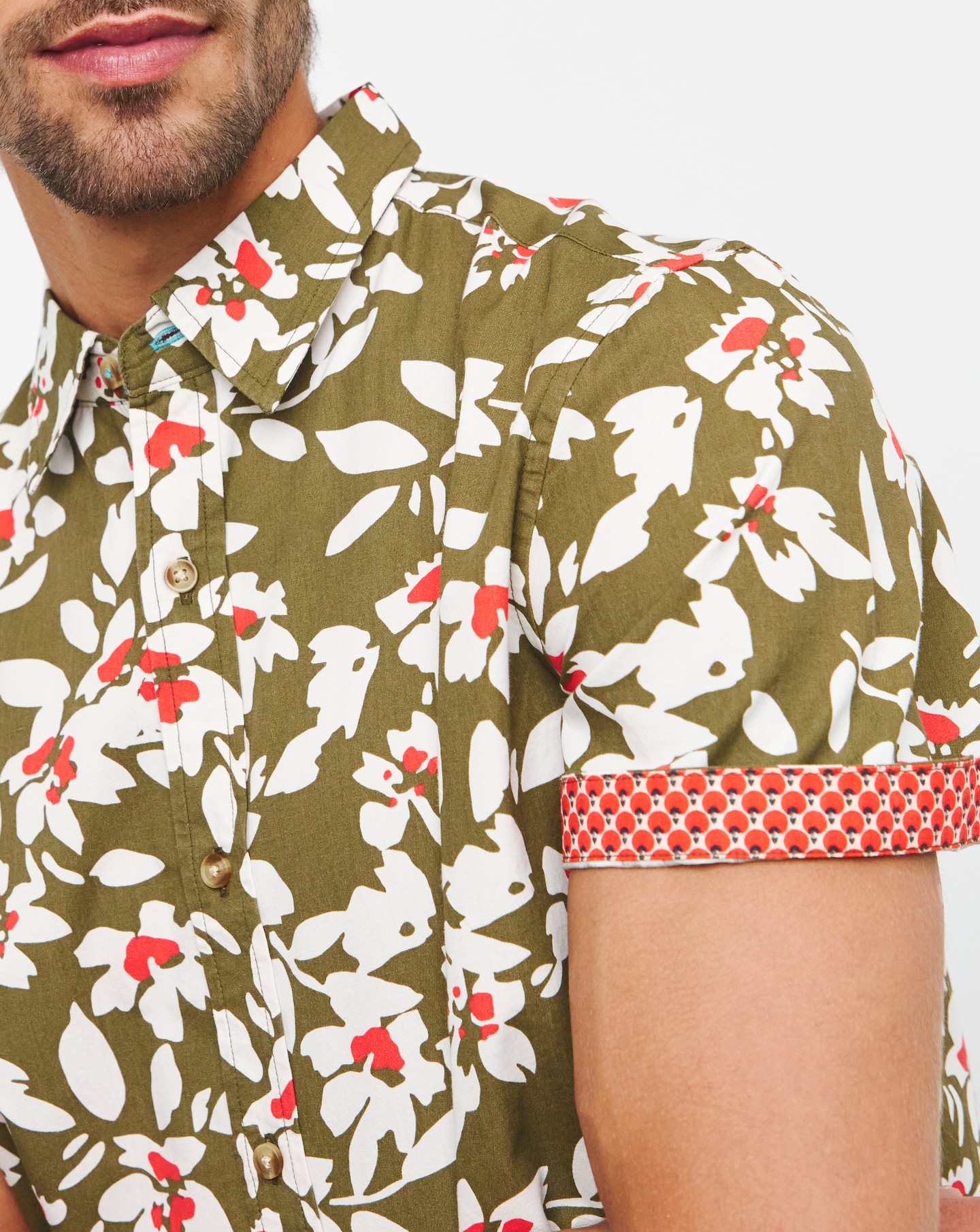 Joe Browns Floral Short Sleeve Shirt Long Length | Jacamo