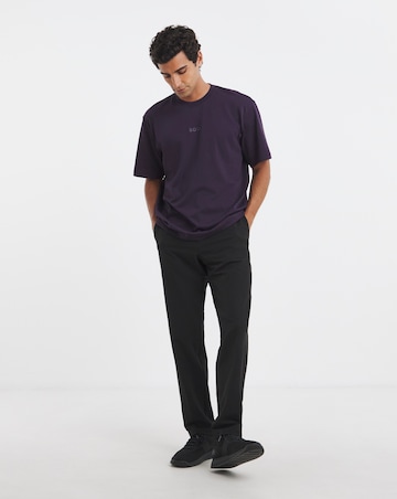 BOSS Short Sleeve Relax Fit Logo T-Shirt - Purple