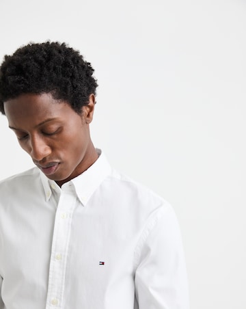 Tommy Hilfiger Long Sleeve Flex Poplin Shirt - White