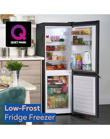 Indesit IB55532BUK Combi Fridge Freezer Black + Install