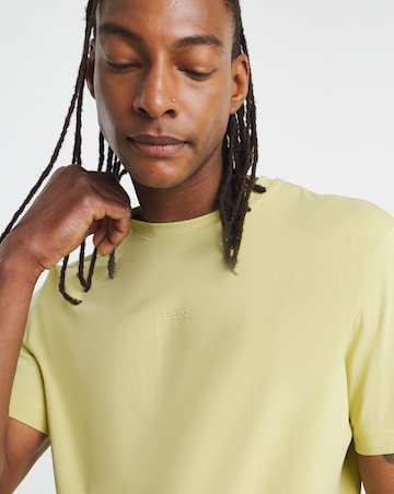 BOSS Short Sleeve Relax Fit Logo T-Shirt - Yellow