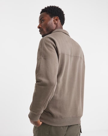 Timberland 1/4 Zip Sweatshirt - Brown