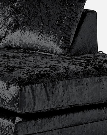 Chicago Crushed Velvet Right Hand Corner Chaise Sofa