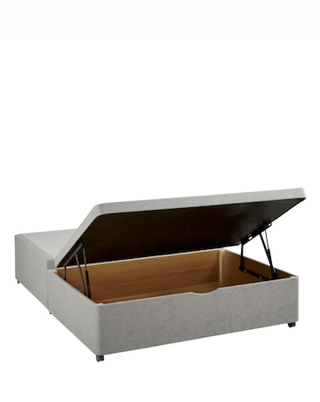 Silentnight Fabric Half Ottoman Divan Base Only