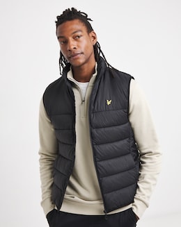Lyle &amp; Scott Wadded Gilet - Black