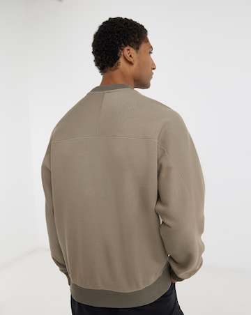 BOSS Relax Fit Crew Sweatshirt - Beige
