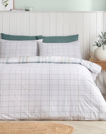 Catherine Lansfield Cartmel Check Duvet Cover Set