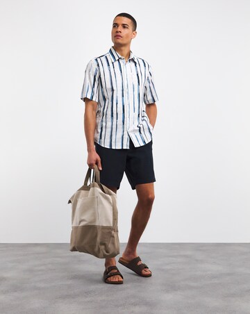 BOSS Dark Blue Twill Short