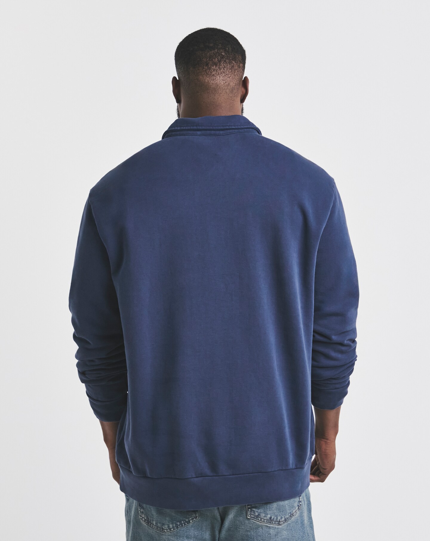 Polo Ralph Lauren Terry 1/4 Zip Sweat - Navy | Jacamo