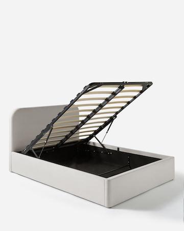 Emery Fabric Storage Ottoman Bed