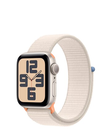 Apple Watch SE GPS 40mm Starlight Aluminium Case with Starlight Sport Loop