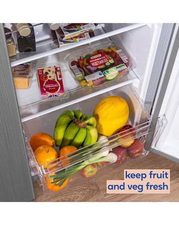 Russell Hobbs RH90AFF201SS Slim American Fridge Freezer - Inox- E Rated