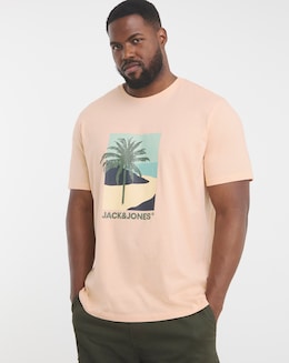 Jack &amp; Jones Barbados Graphic T-Shirt - Peach
