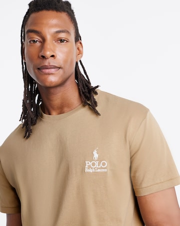 Polo Ralph Lauren Short Sleeve Chest Logo T-Shirt - Beige