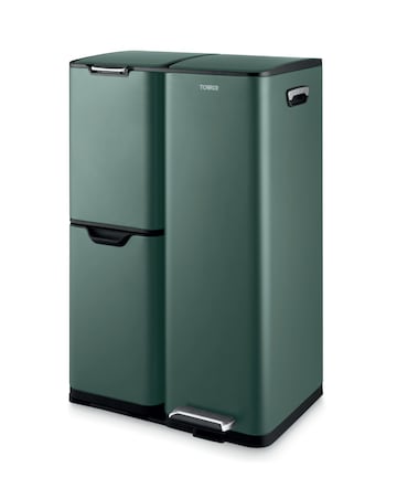 Tower 60L Recycling Bin with 3 Individual Compartments