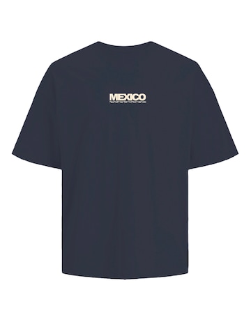 Jack & Jones Back Graphic Mexico Tee - Navy