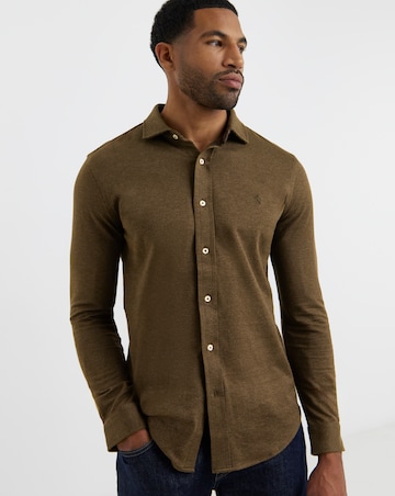 Polo Ralph Lauren Long Sleeve Stretch Jersey Shirt - Brown