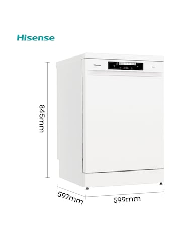 Hisense HS642D90WUK 14 Place Settings Dishwasher - White