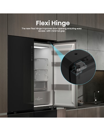 Hisense KitchenFit RQ768N4GBE Multi-Door Fridge Freezer - Black