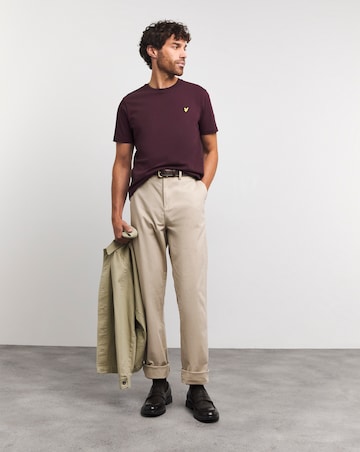 Lyle & Scott Burgundy Classic Short Sleeve T-Shirt - Burgundy