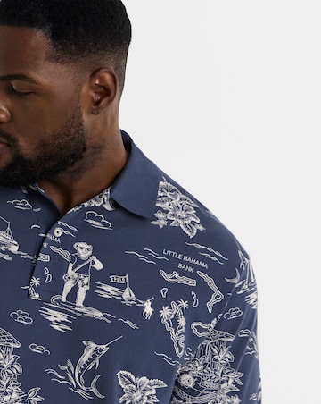Polo Ralph Lauren Short Sleeve Printed Polo - Navy