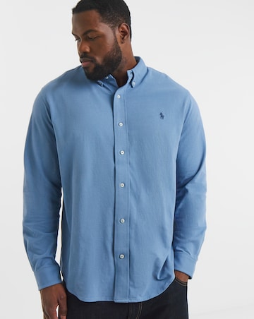 Polo Ralph Lauren Long Sleeve Stretch Jersey Shirt - Blue