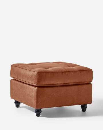 Oakland Faux Leather Footstool
