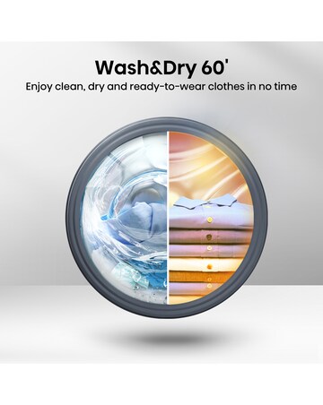 Hisense 3S Series WD3S8043BB3 WiFi-enabled 8kg Washer Dryer - Black