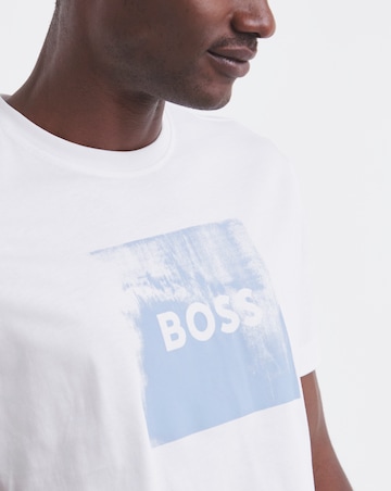 BOSS Short Sleeve Graphic Logo T-Shirt - White