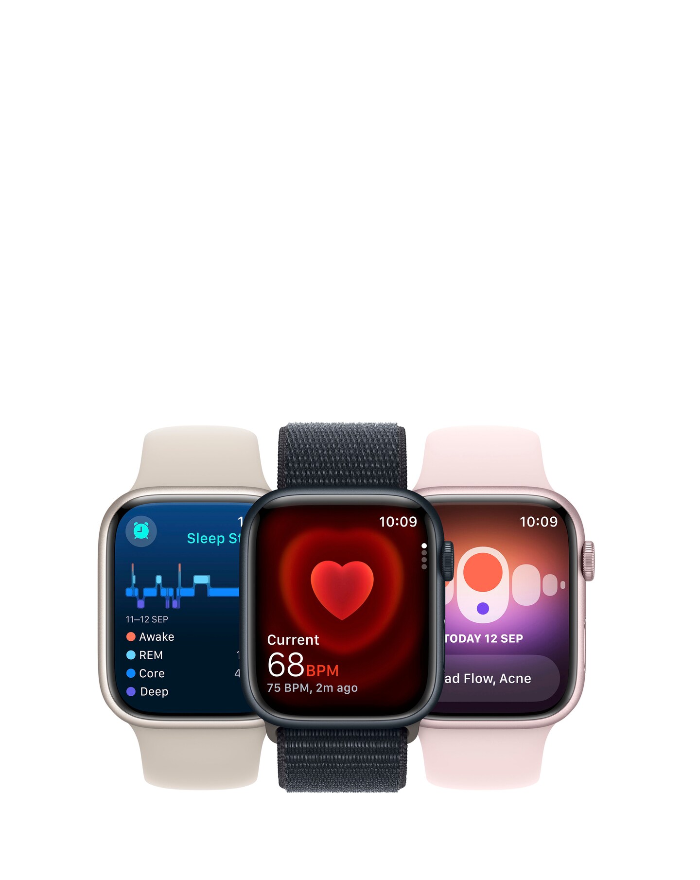Apple Watch Series 9 (GPS, 41mm) - Red Aluminium Case with S/M Red Sport  Band