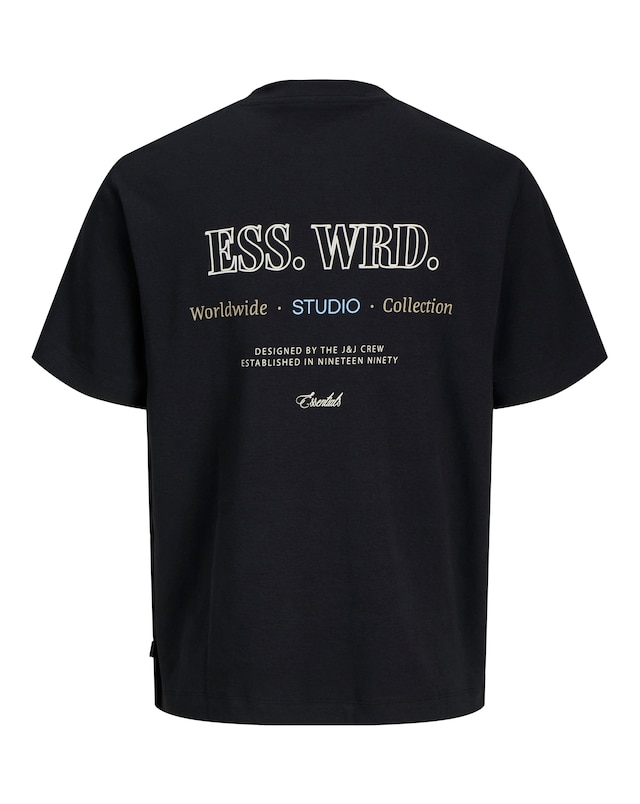 Jack & Jones Urban Edge Back Graphic T-Shirt - Black