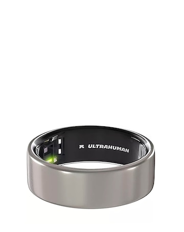 Ultrahuman Ring AIR Bluetooth Smart Ring - Raw Titanium - Size 7