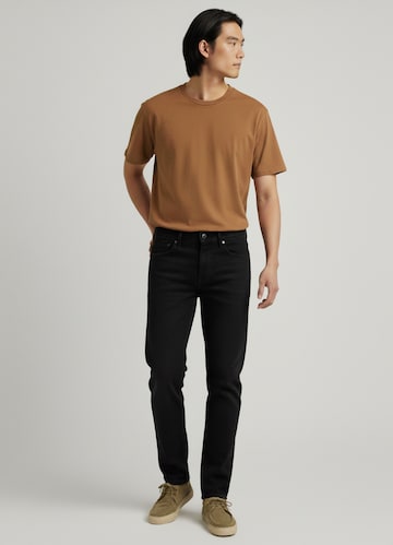 Union Black Straight Stretch Gabardine Jeans