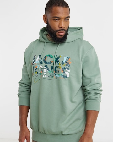 Jack & Jones Geplas Sweat Hood - Green