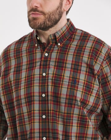Polo Ralph Lauren Long Sleeve Navy Check Performance Shirt