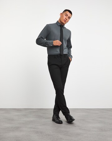 Jacamo Cutaway Collar Pique Formal Shirt