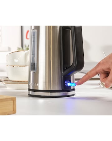 Salter Stainless Steel Kettle, Toaster and Microwave