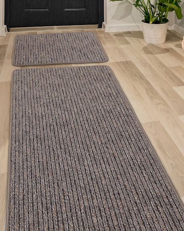 Stripe Utility Runner & Doormat Set