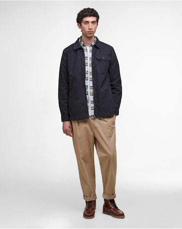 Barbour Harton Relaxed Slub Overshirt - Navy